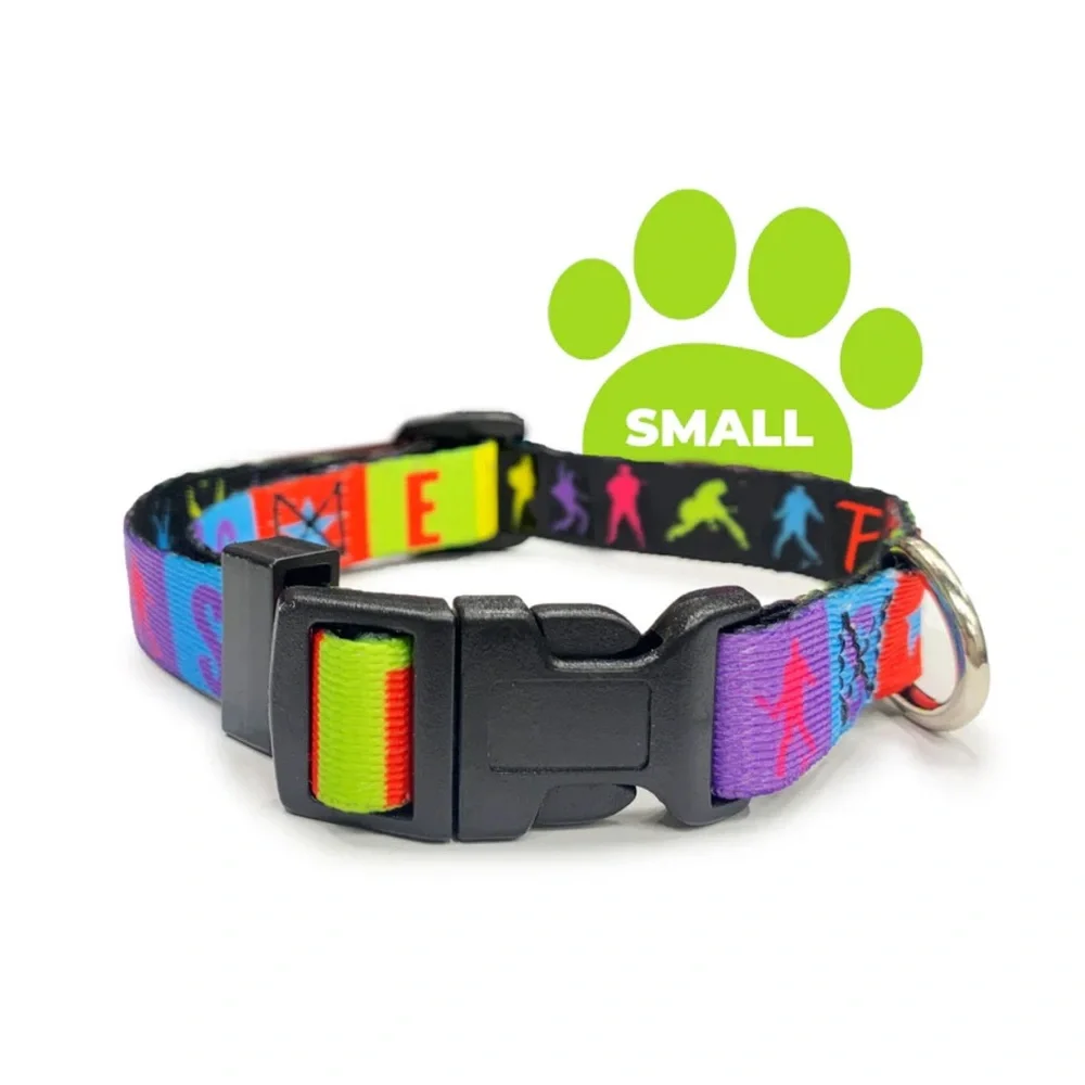 Perri’s Pet Products Colorful ELVIS Presley Adjustable Dog/Cat Collar Small